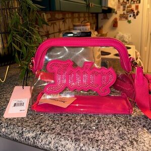 Juicy Couture Let It Shine Crossbody Clear Bag